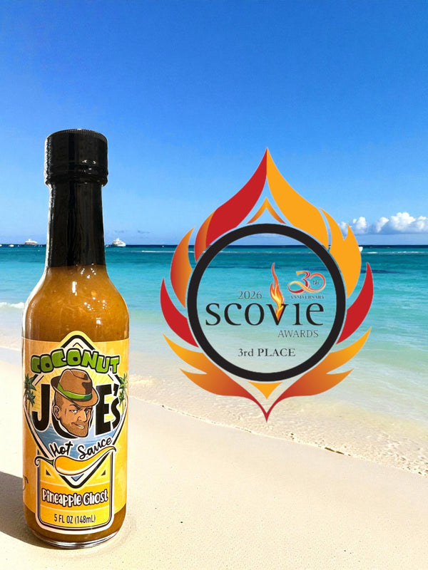 Coconut Joe's Pineapple Ghost Hot Sauce- Spicy Fruit Hot Sauce